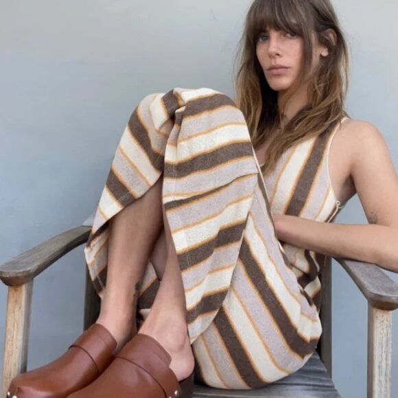 Zara Rustic Stripe Midi Dress - Picture 2 of 11